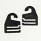 Özel Logo Siyah PP/PE Plastik Kravat Kolye Etiketi 6*9cm Boyut